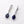 Sterling Silver Blue Sapphire Teardrop Earrings