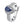 Sterling Silver Blue Sapphire Water Drop Ring