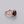 Sterling Silver Rose Gold Natural Stone Red Garnet Cutout Ring