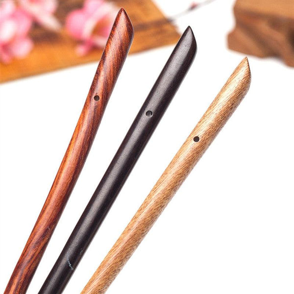 Traditional Straight Wooden Hairpin Hair Jewelry