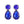 Vibrant Color Big Glass Rhinestone Gem Drop Formal Dangle Earrings