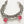 Vintage Design Neo Gothic Fuchsia Stone Geometric BOHO Pendant Bracelet