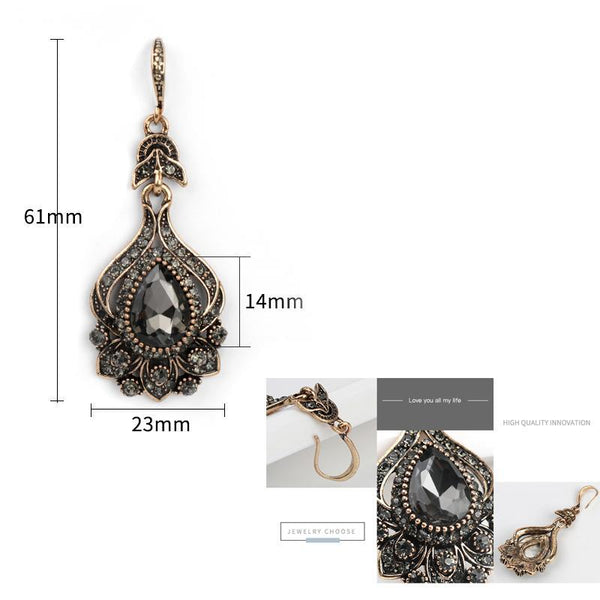 Vintage Design Turkish Jewelry Dangle Earrings