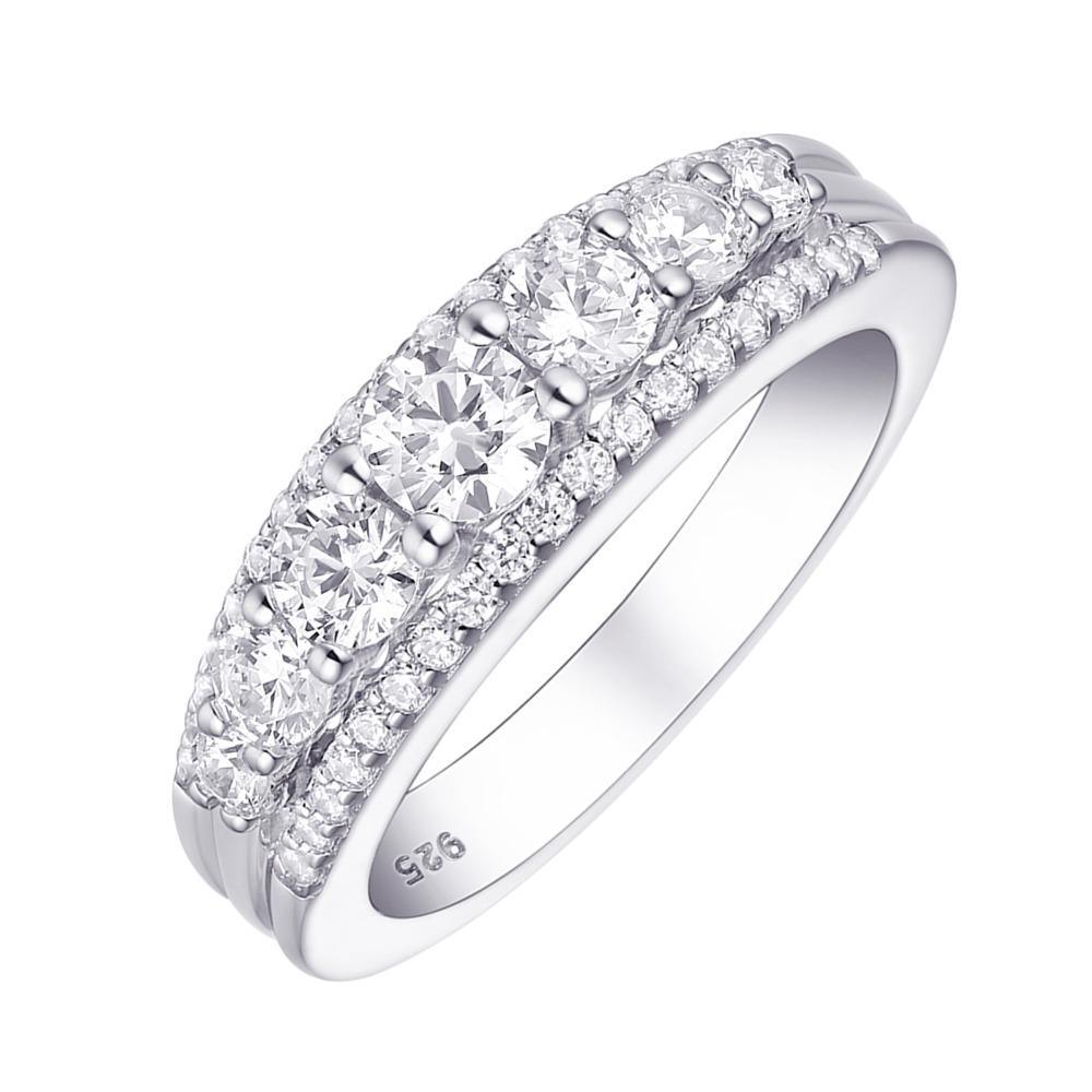 Classic Elegance CZ Sterling Silver Ring - Lucid Fantasy 