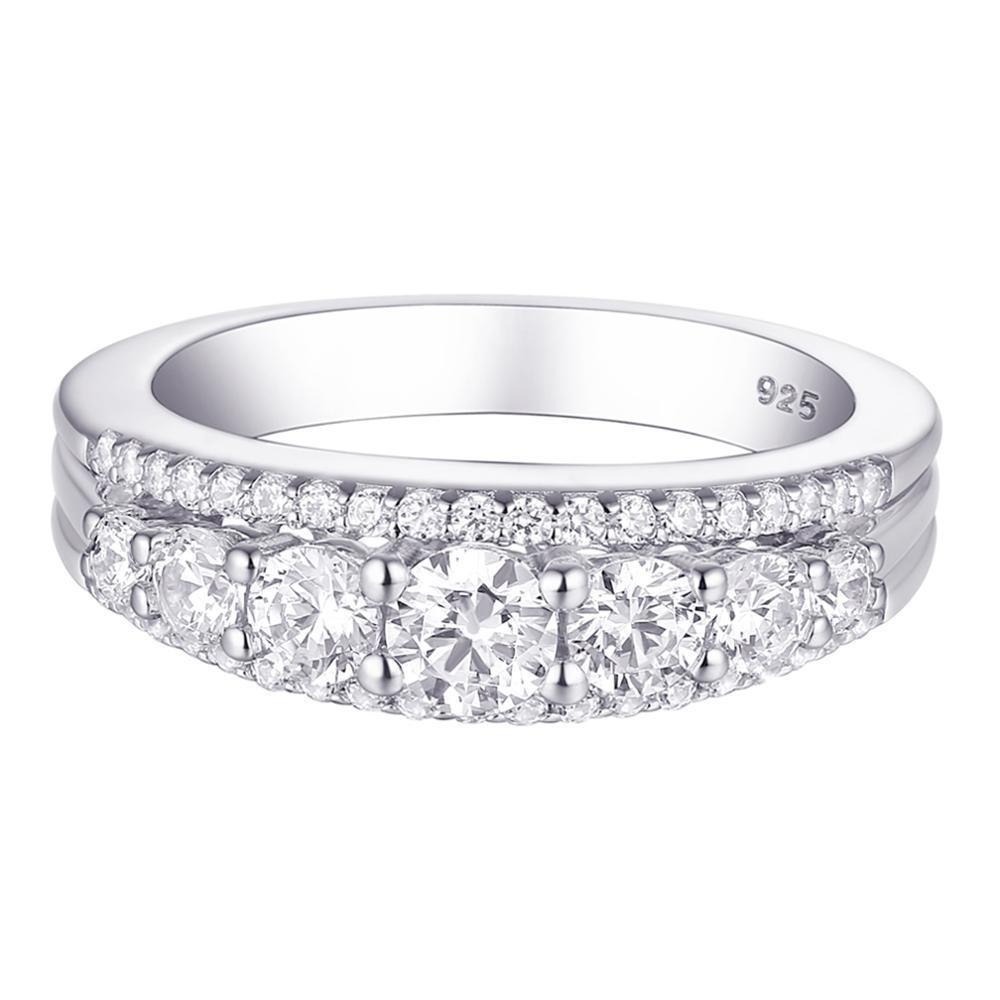 Classic Elegance CZ Sterling Silver Ring - Lucid Fantasy 