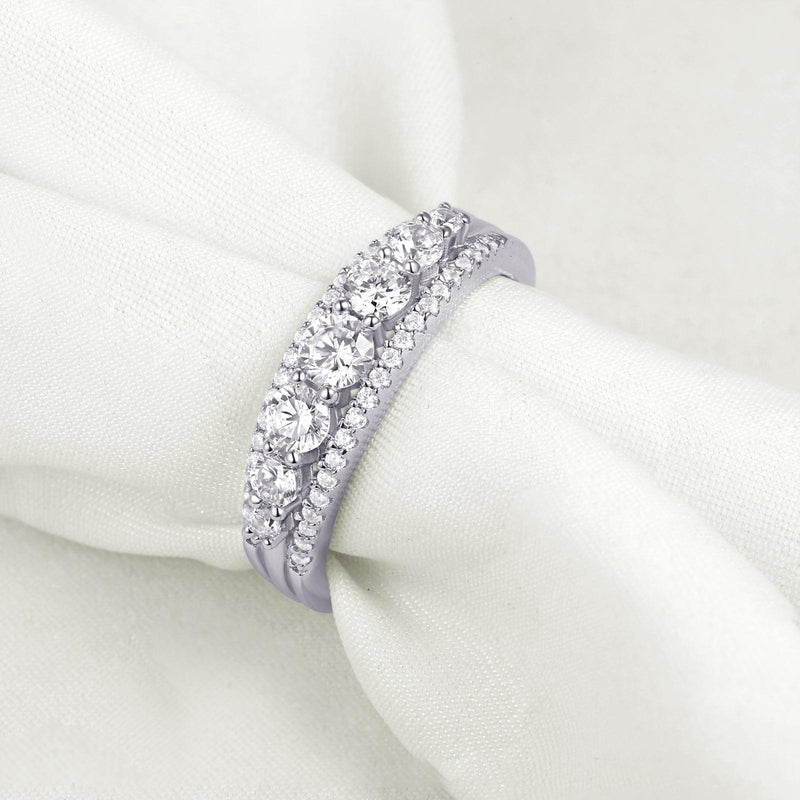 Classic Elegance CZ Sterling Silver Ring - Lucid Fantasy 