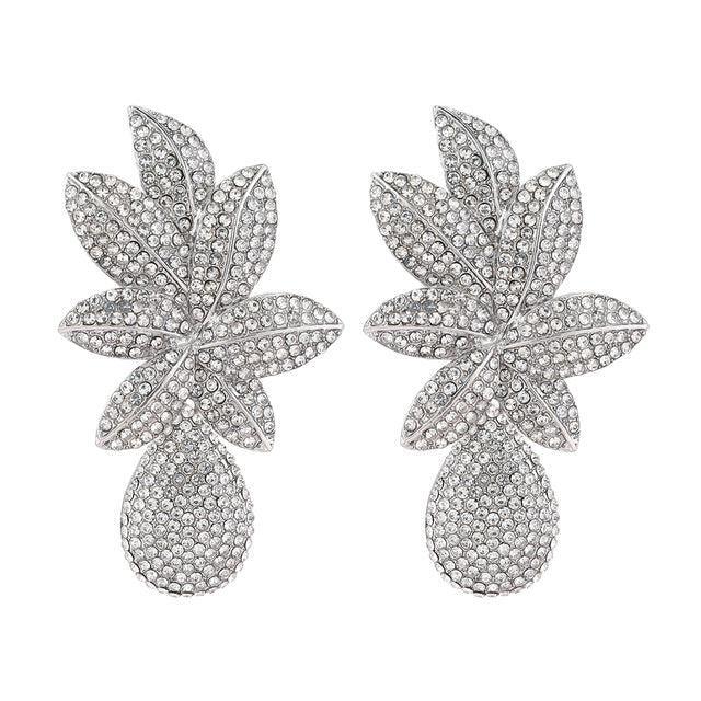 Deluxe Luxury Crystal Pave Formal Statement Earrings - Lucid Fantasy 