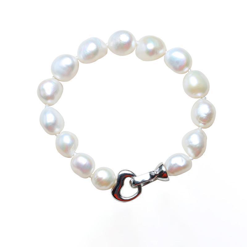 Elegant Baroque Pearl Charm Bracelet - Lucid Fantasy 