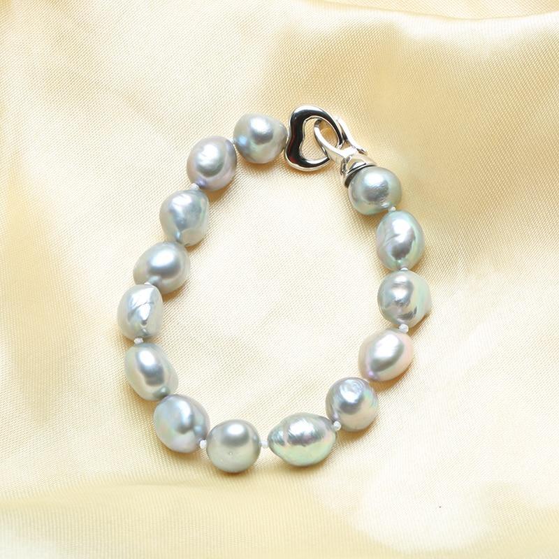 Elegant Baroque Pearl Charm Bracelet - Lucid Fantasy 