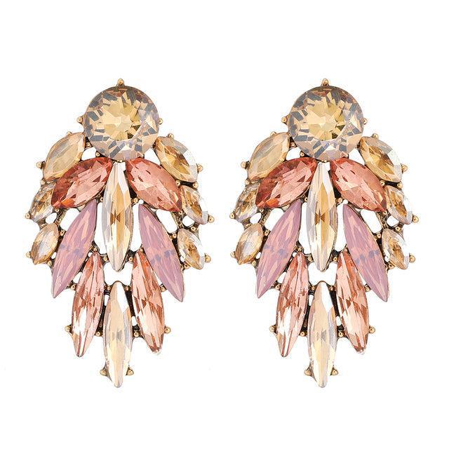 Elegant Cascading Marquise Maxi Stud Earrings - Lucid Fantasy 