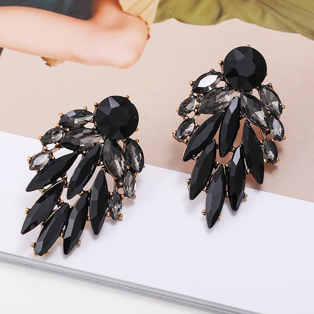 Elegant Cascading Marquise Maxi Stud Earrings - Lucid Fantasy 