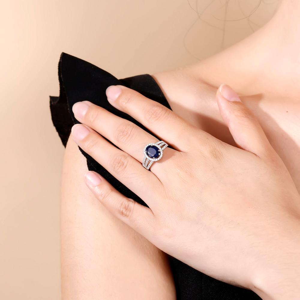 Elegant Sterling Silver Blue Sapphire and CZ Jewelry Collection - Lucid Fantasy 