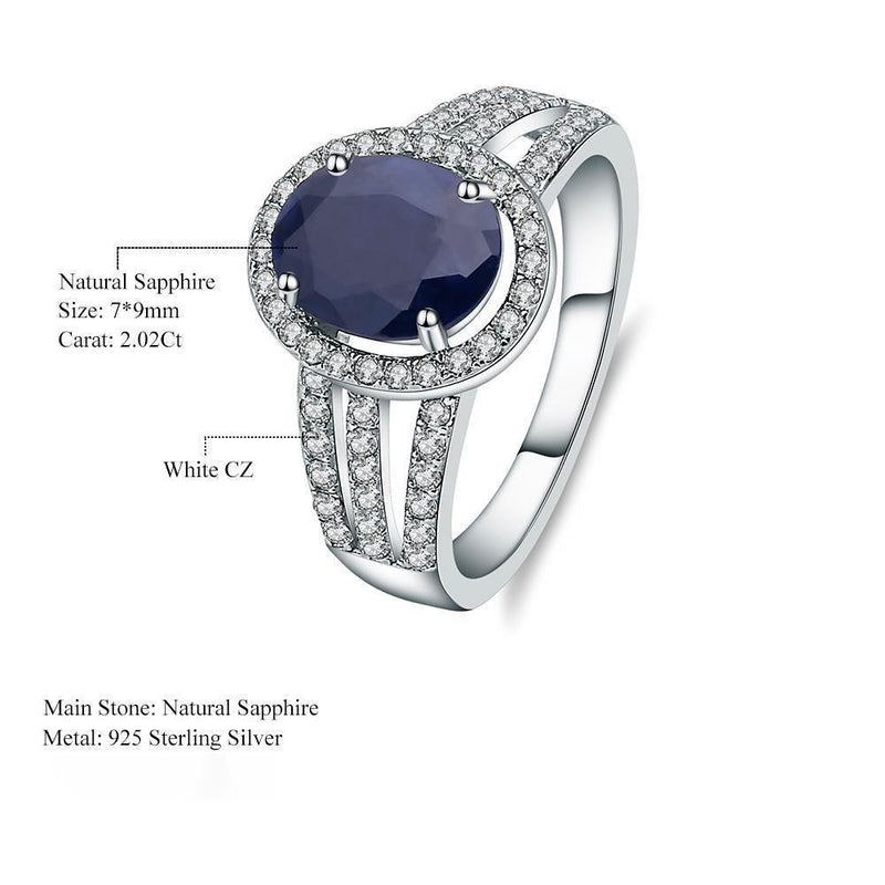 Elegant Sterling Silver Blue Sapphire and CZ Jewelry Collection - Lucid Fantasy 