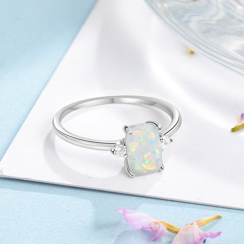 Elegant Sterling Silver Opal Jewelry Collection - Lucid Fantasy 