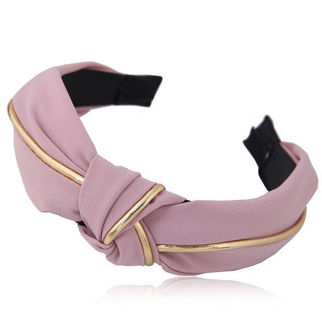 Gold Accent Retro Knot Headband - Lucid Fantasy 