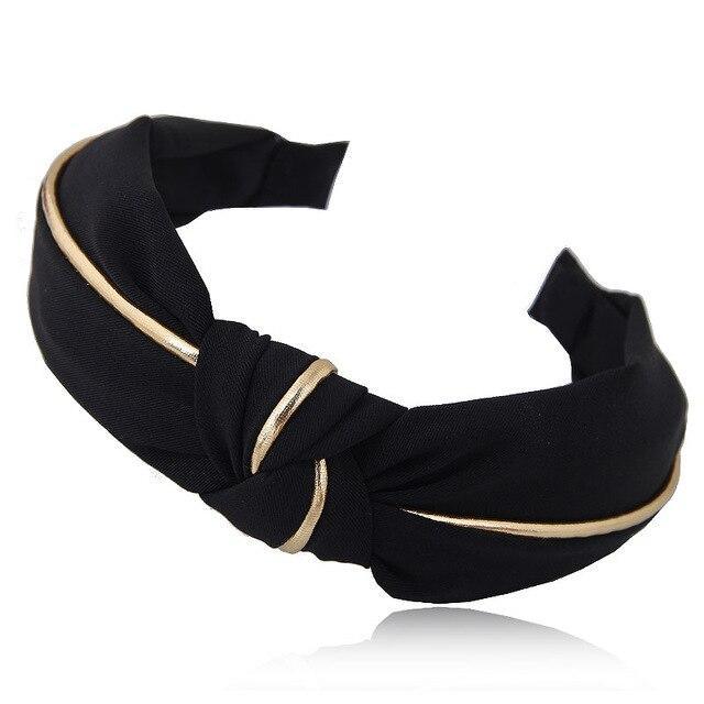 Gold Accent Retro Knot Headband - Lucid Fantasy 