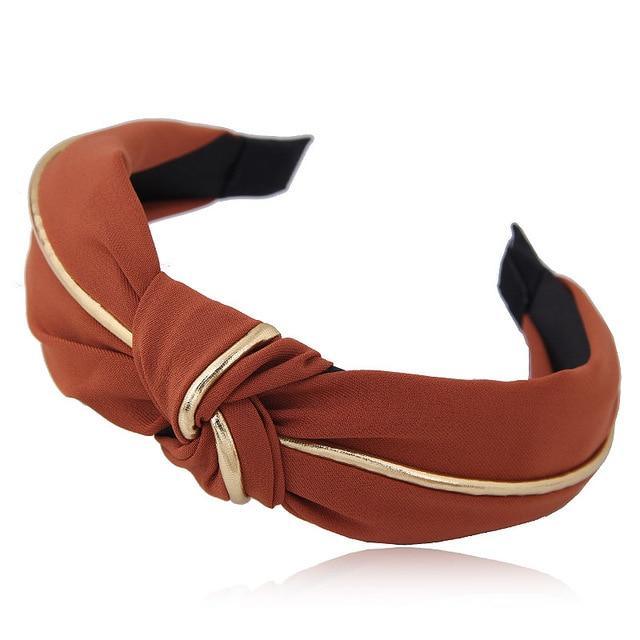 Gold Accent Retro Knot Headband - Lucid Fantasy 