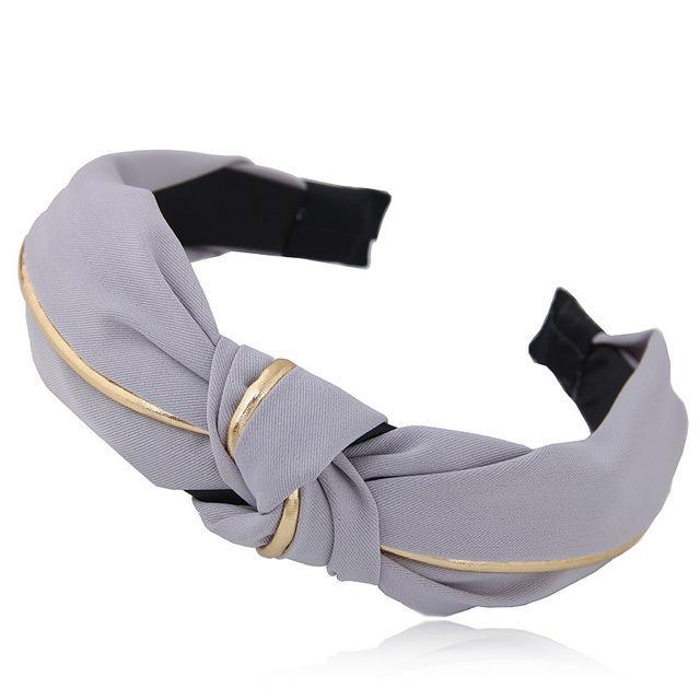 Gold Accent Retro Knot Headband - Lucid Fantasy 