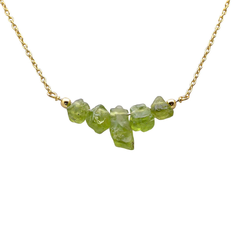 Handcrafted Bohemian Sterling Silver Chunky Pendant Necklace with Raw Tanzanite and Peridot Gemstones - Lucid Fantasy 