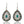 Hollow Out Water Drop Hanging Earrings