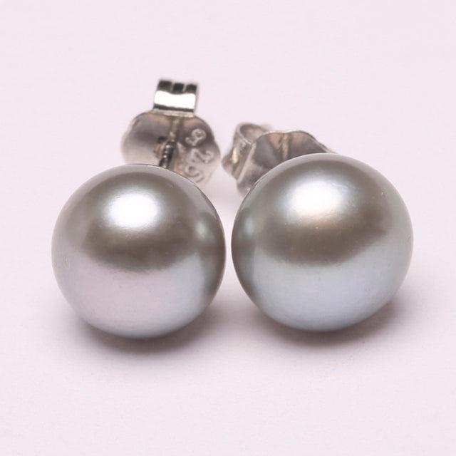 Irregular Freshwater Pearl Sterling Silver Stud Earrings - Lucid Fantasy 