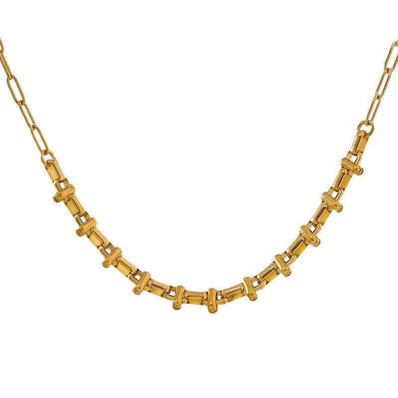 Luxurious Gold-Plated Chain Link Necklace - Lucid Fantasy 