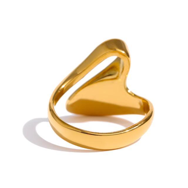 Refined Gold-Plated Minimalist BOHO Abstract Ring - Lucid Fantasy 