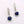 Sterling Silver Blue Sapphire Halo Drop Earrings