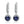Sterling Silver Blue Sapphire Halo Drop Earrings