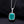 Sterling Silver Luxury Green Agate Halo Necklace