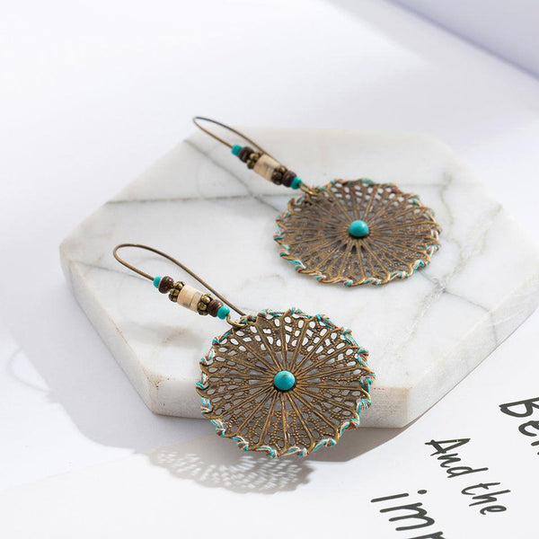 Tribal Wire Hanging Earrings