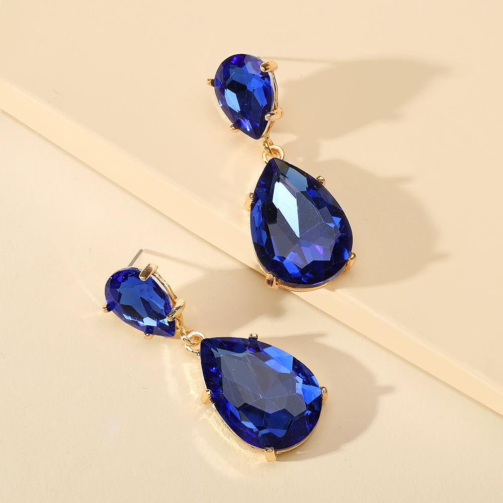 Vibrant Gemstone Drop Earrings - 11 Dazzling Hues - Lucid Fantasy 