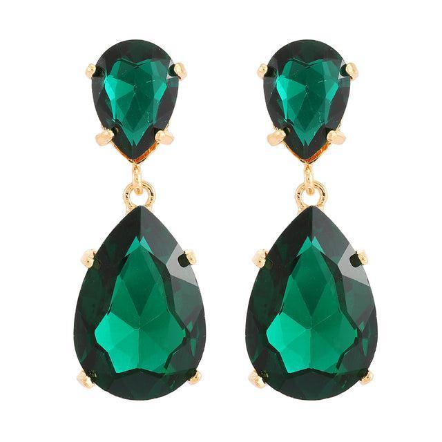 Vibrant Gemstone Drop Earrings - 11 Dazzling Hues - Lucid Fantasy 