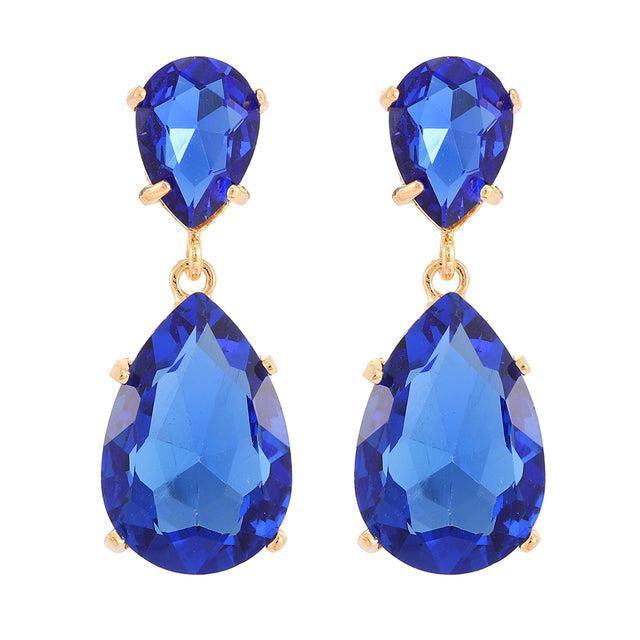 Vibrant Gemstone Drop Earrings - 11 Dazzling Hues - Lucid Fantasy 