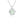 Vintage Design Sterling Silver Green Amethyst Pendant Necklace